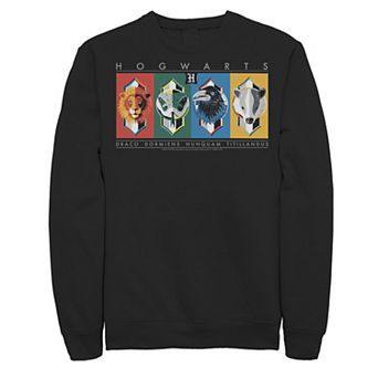 Men's Harry Potter Hogwarts House Symbols Fleece Graphic Pullover