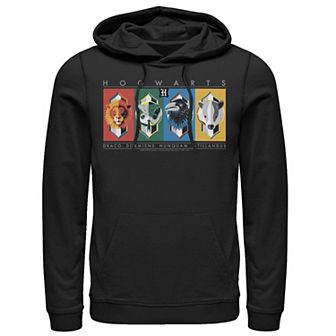 Men's Harry Potter Hogwarts House Symbols Graphic Pullover Hoodie