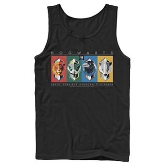 Men's Harry Potter Hogwarts House Symbols Graphic Tank Top