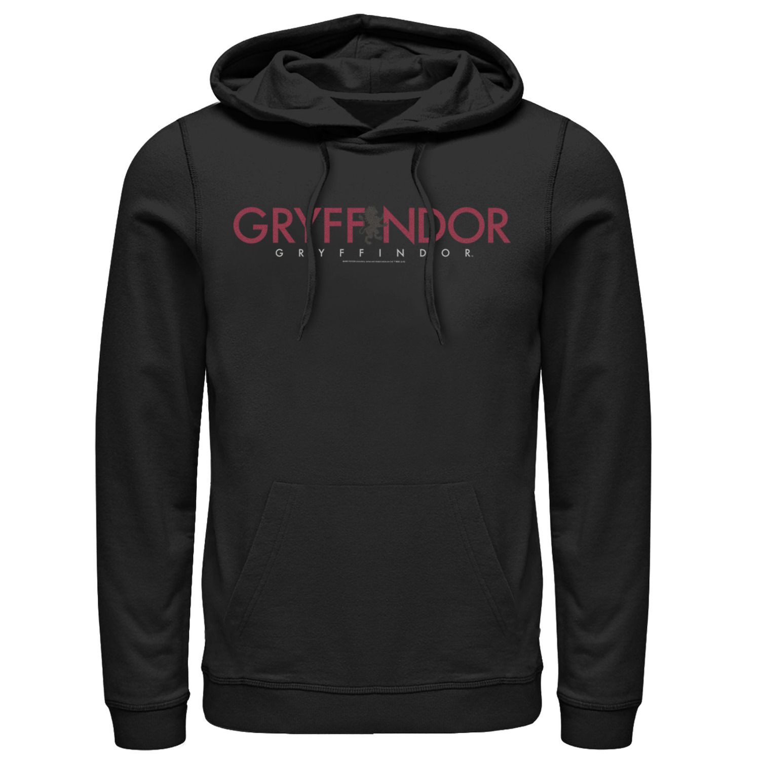 Image for Harry Potter Men's Gryffindor House Simple Text Graphic Pullover Hoodie at Kohl's.
