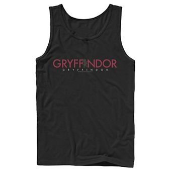 Men's Harry Potter Gryffindor House Simple Text Graphic Tank Top