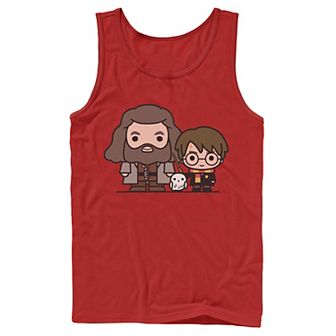 Men's Harry Potter Hagrid Hedwig And Harry Cute Cartoon Graphic Tank Top