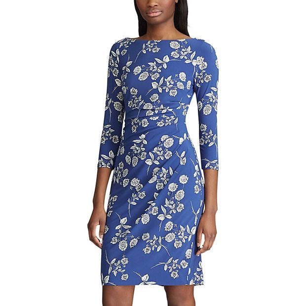 Chaps floral hot sale sheath dress