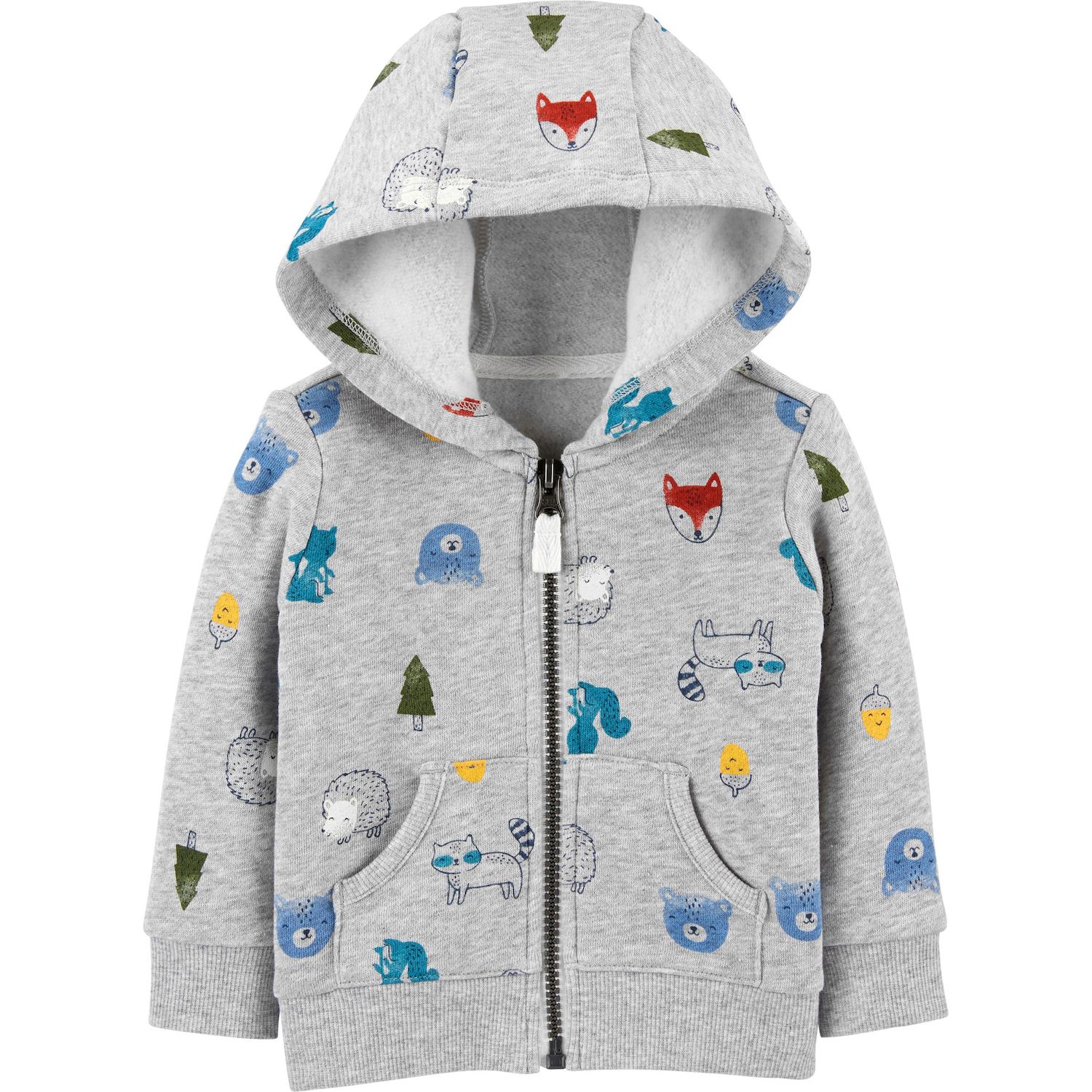 simple joys by carter's baby hooded sweater jacket with sherpa lining