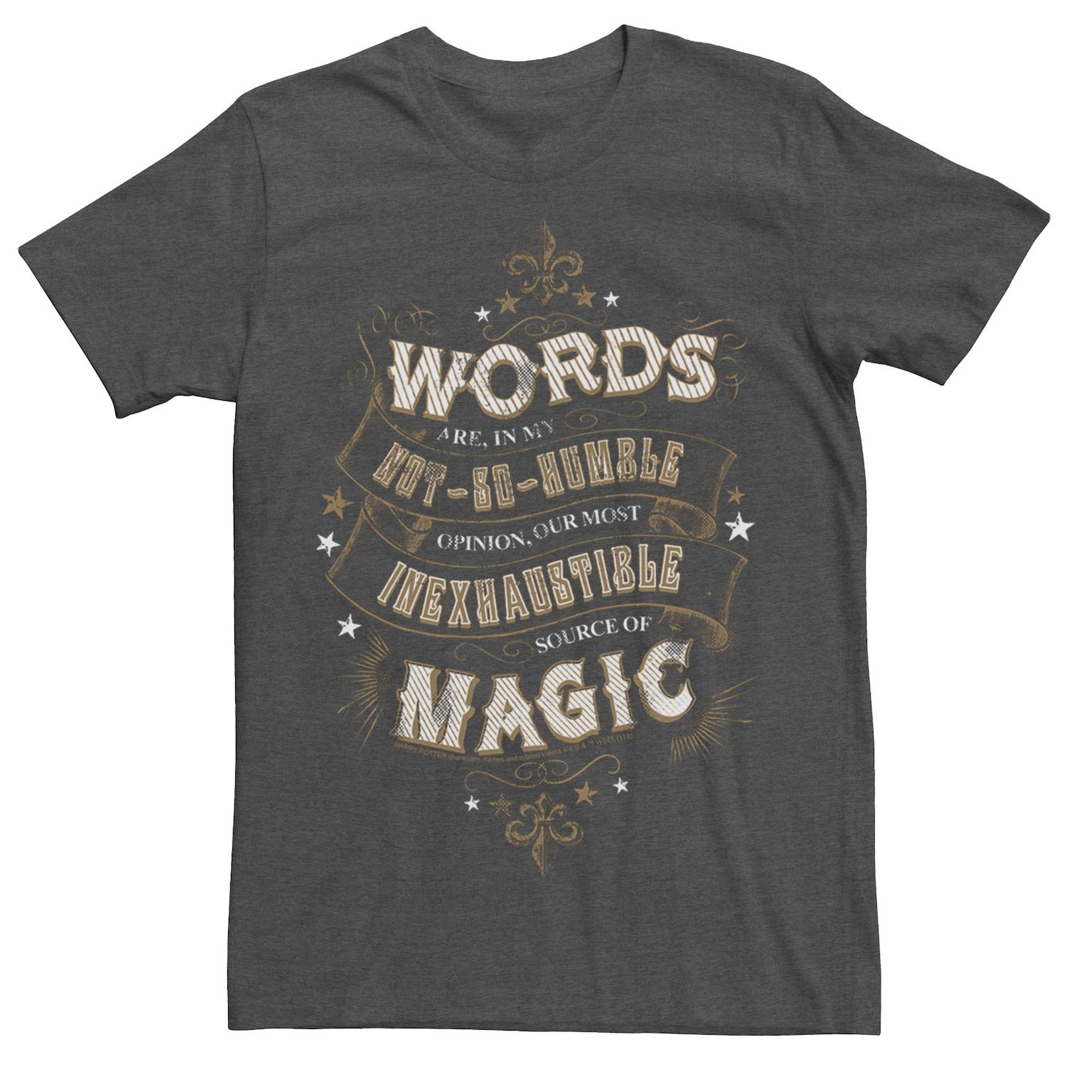 Image for Harry Potter Men's 'Words Are An Inexhaustible Source Of Magic' Tee at Kohl's.