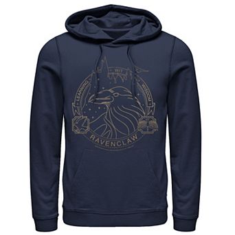 Men's Harry Potter Ravenclaw Line Art Logo Hoodie