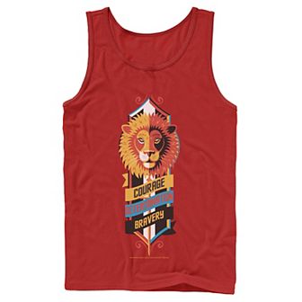 Mens Harry Potter Gryffindor Courage Determination Bravery Logo Tank Top