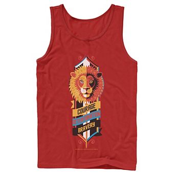 Mens Harry Potter Gryffindor Courage Determination Bravery Logo Tank Top