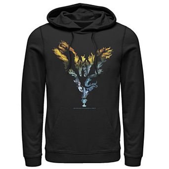 Men's Harry Potter Dragon Flame Silhouette Hoodie