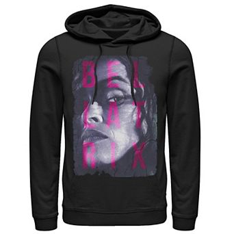Men's Harry Potter Bellatrix Lestrange Text Overlay Pullover Hoodie