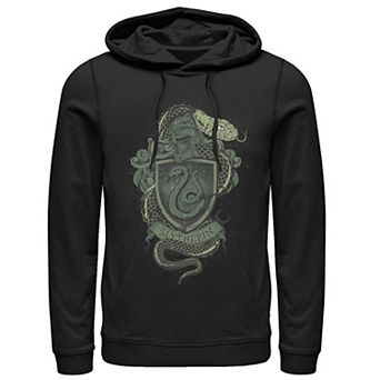 Men's Harry Potter Slytherin Detailed House Crest Pullover Hoodie
