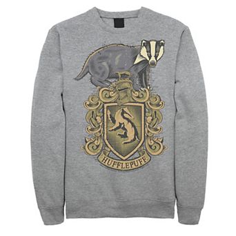 Men's Harry Potter Hufflepuff House Crest Fleece Pullover