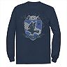 Men's Harry Potter Ravenclaw Quidditch Shield Long Sleeve Tee