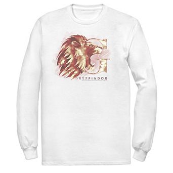 Men's Harry Potter Gryffindor House Watercolor Long Sleeve Tee