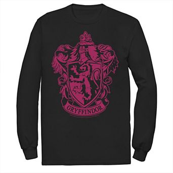 Men's Harry Potter Gryffindor Simple House Crest Long Sleeve Tee