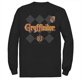 Men's Harry Potter Gryffindor Pride Plaid 07 Long Sleeve Tee