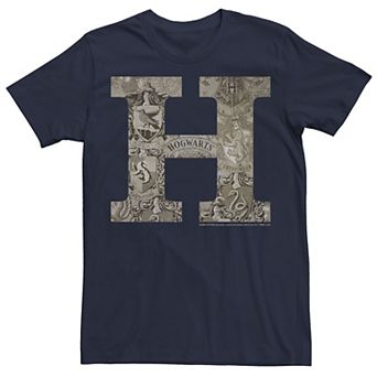 Men's Harry Potter H Hogwarts Crest Fill Tee