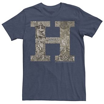 Men's Harry Potter H Hogwarts Crest Fill Tee