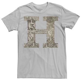 Men's Harry Potter H Hogwarts Crest Fill Tee