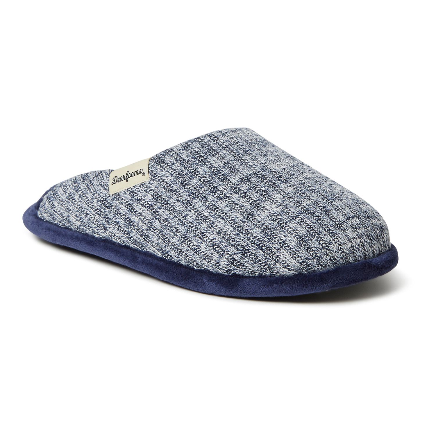 women's dearfoams chenille knit clog slippers