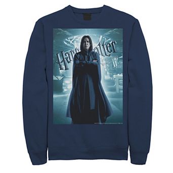 Men's Harry Potter Half-Blood Prince Snape Character Poster Fleece Graphic Pullover