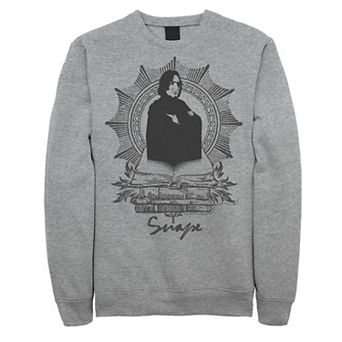 Men's Harry Potter Snape Books Portrait Fleece Graphic Pullover