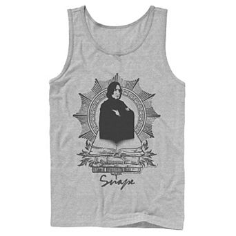 Men's Harry Potter Snape Books Portrait Graphic Tank Top