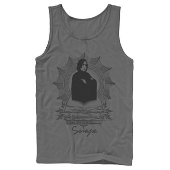 Men's Harry Potter Snape Books Portrait Graphic Tank Top