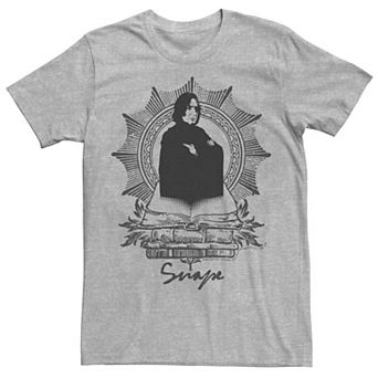 Men's Harry Potter Snape Books Portrait Graphic Tee