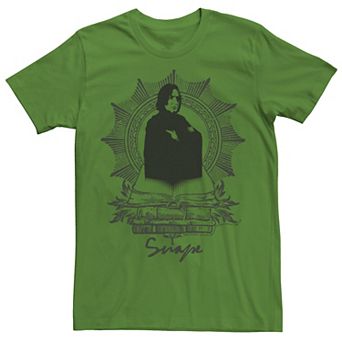 Men's Harry Potter Snape Books Portrait Graphic Tee