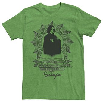 Men's Harry Potter Snape Books Portrait Graphic Tee