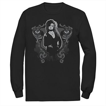 Men's Harry Potter Bellatrix Lestrange Dripping Portrait Long Sleeve Graphic Tee