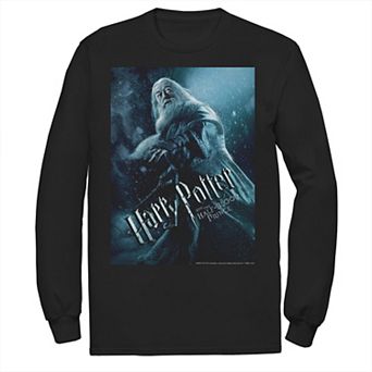 Men's Harry Potter Half-Blood Prince Dumbledore Poster Long Sleeve Graphic Tee