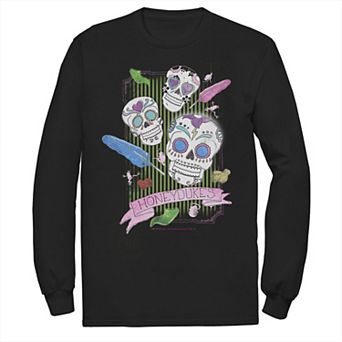 Men's Harry Potter Deathly Hallows 2 Candy Skulls Long Sleeve Tee