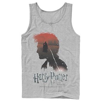 Men's Harry Potter Deathly Hallows Voldemort Silhouette Fill Tank Top