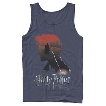 Men's Harry Potter Deathly Hallows Voldemort Silhouette Fill Tank Top