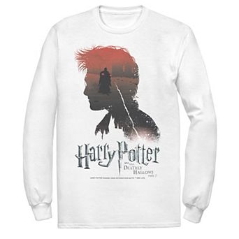 Men's Harry Potter Deathly Hallows Voldemort Silhouette Fill Tee