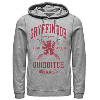 Men's Harry Potter Deathly Hallows 2 Gryffindor Quidditch Pullover Hoodie