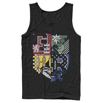Men's Harry Potter Deathly Hallows 2 House Crests Tank Top