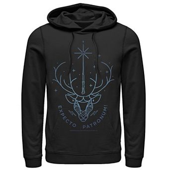Men's Harry Potter Deathly Hallows 2 Expecto Patronum Stag Pullover Hoodie
