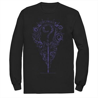 Men's Harry Potter Deathly Hallows 2 Obliviate Long Sleeve Tee