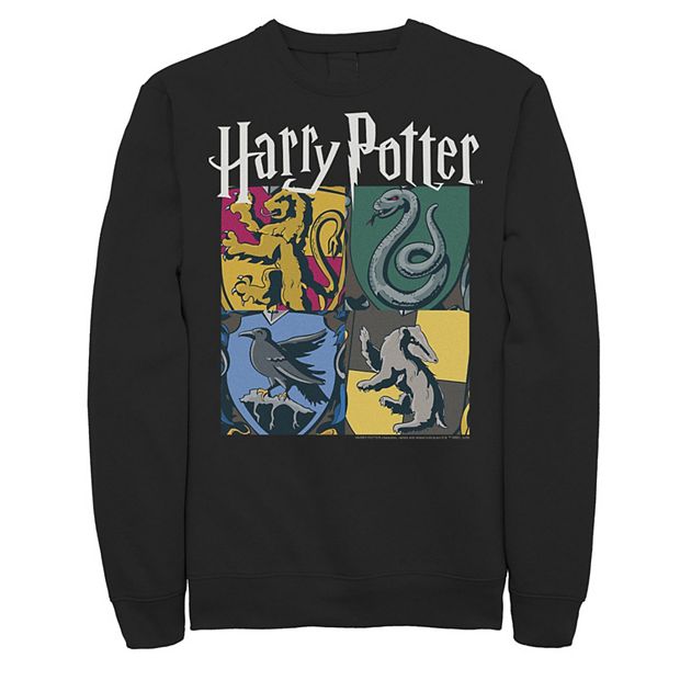 Men s Harry Potter Hogwarts Houses Vintage Collage Sweatshirt