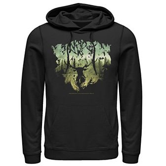 Men's Harry Potter Patronus Dementor Silhouette Graphic Hoodie
