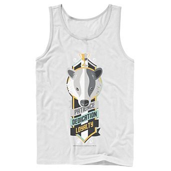 Men's Harry Potter Hufflepuff Attributes Badge Tank Top