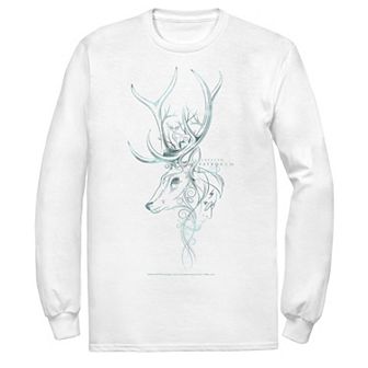 Men's Harry Potter Expecto Patronum Stag Line Art Tee