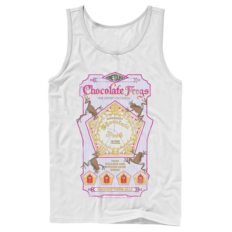 Men's Harry Potter Chocolate Frogs Tank Top, Size: Small, White