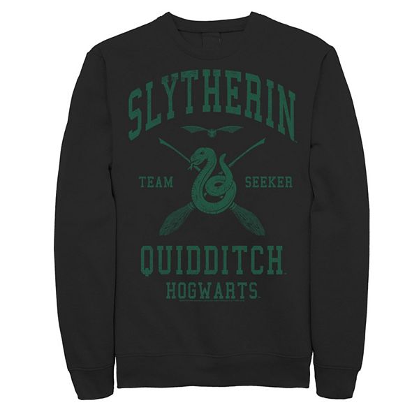 Men s Harry Potter Slytherin Team Seeker Text Sweatshirt