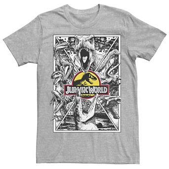 Men's Jurassic Park Collage Poster Tee