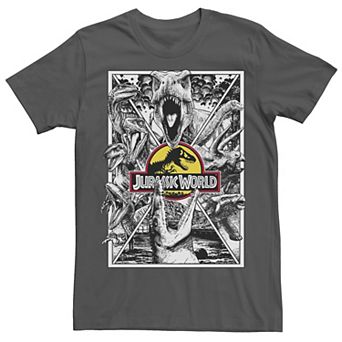 Men's Jurassic Park Collage Poster Tee