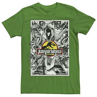 Men's Jurassic Park Collage Poster Tee